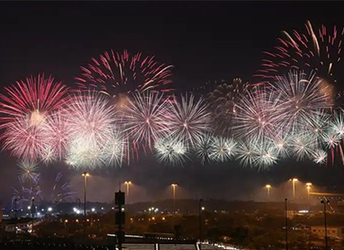 修水县焰火晚会